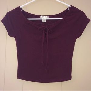 Off The Shoulder Cropped Shirt